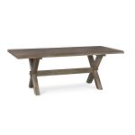 Crossbuck Maple Live Edge Dining Table