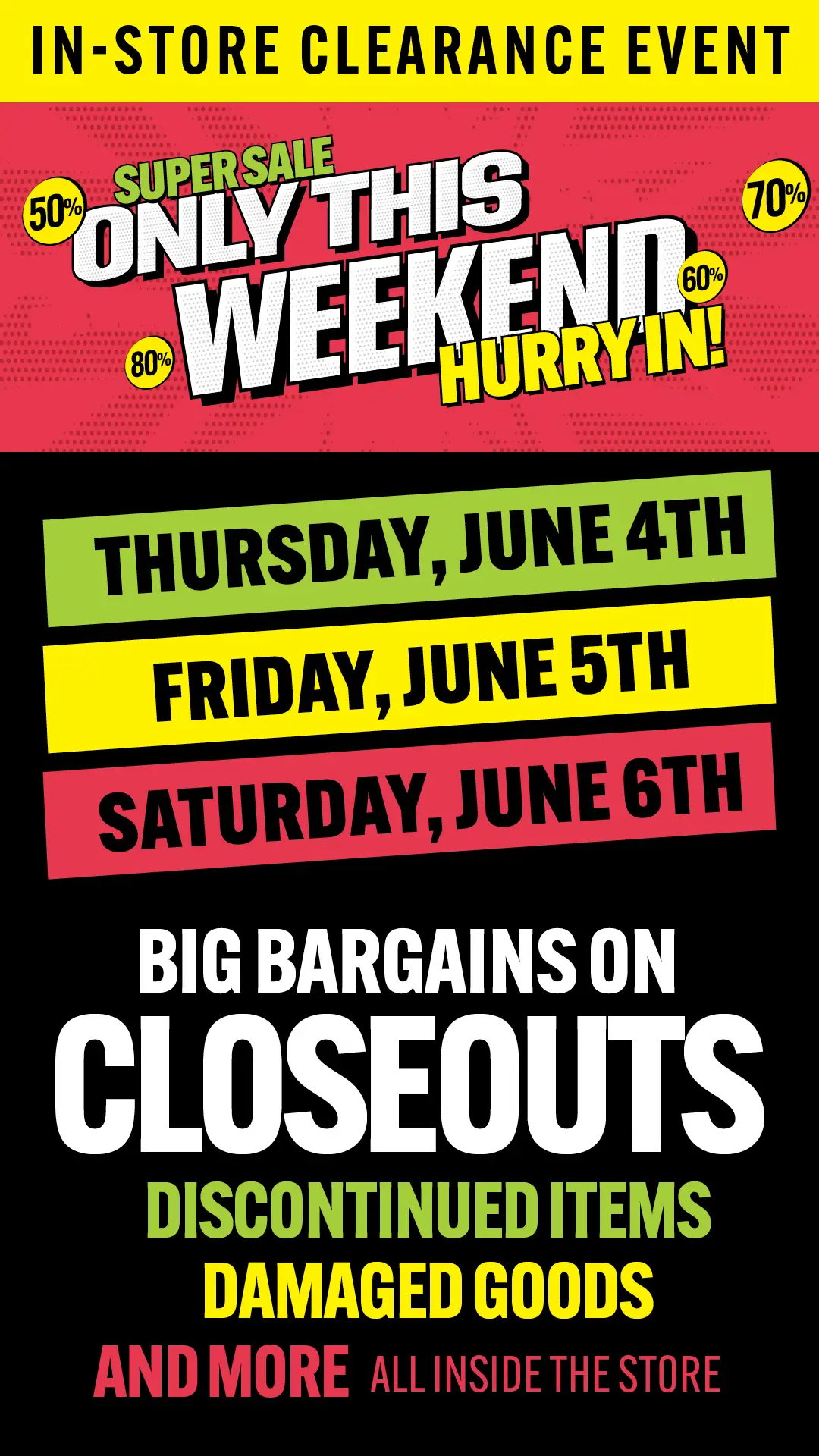 Moores This Weekend Only Online Rotators June 4-6 20263