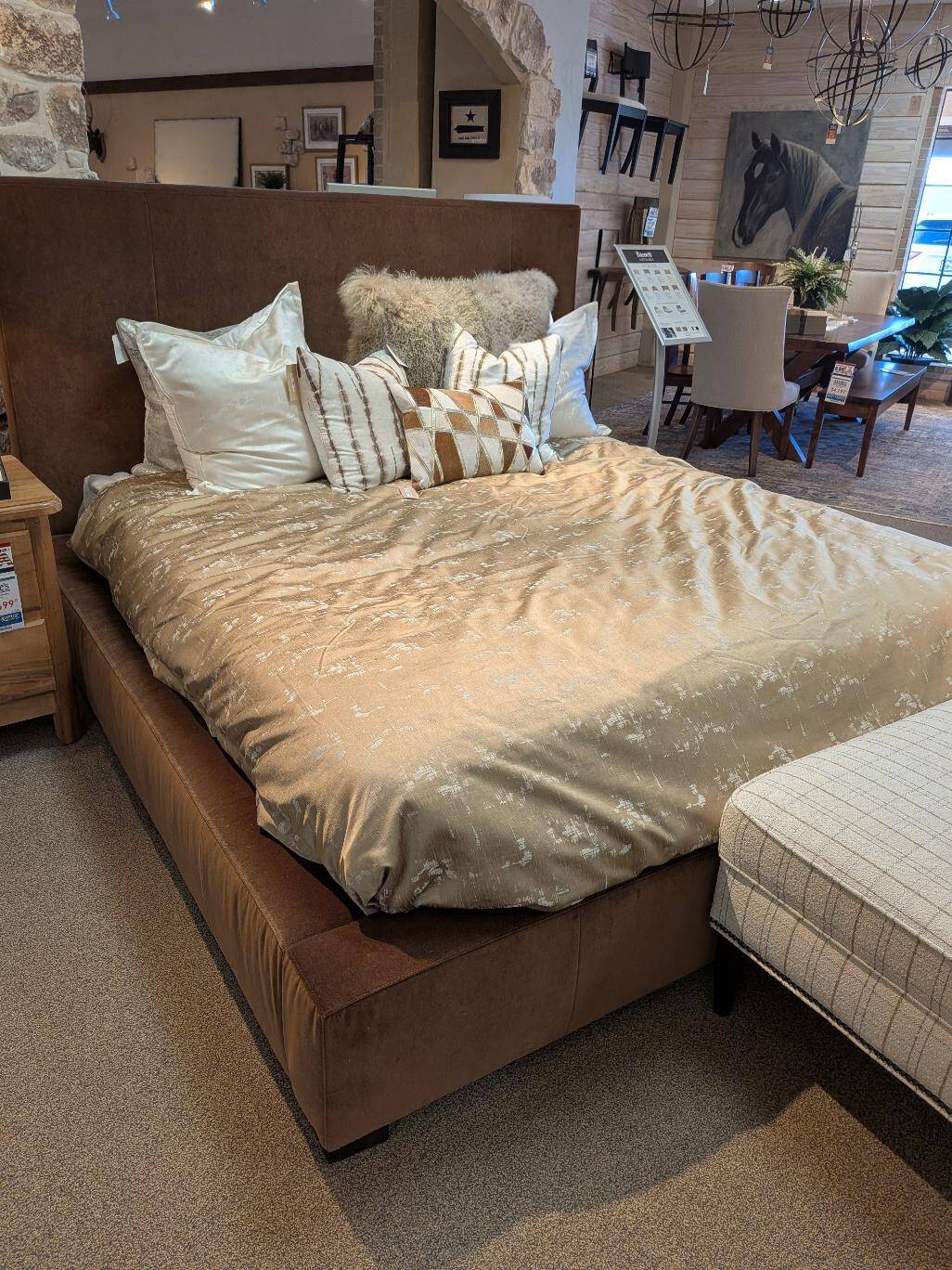 BAS 2836 KING UPHOLSTERED BED - CUSTOM