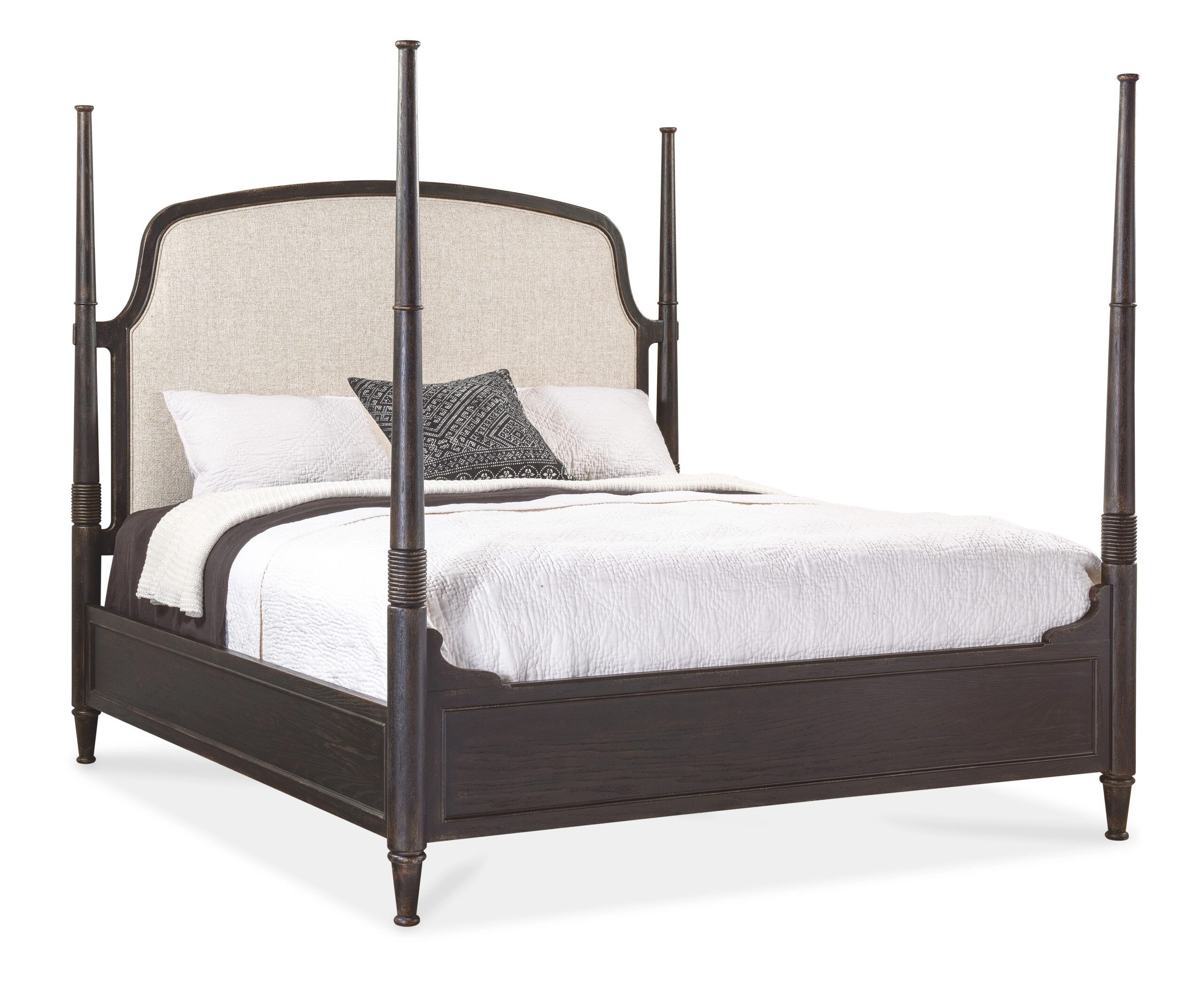 6b3a2522083c418bb26ca23b775d0ce0 Americana King Upholstered Poster Bed - Image 1