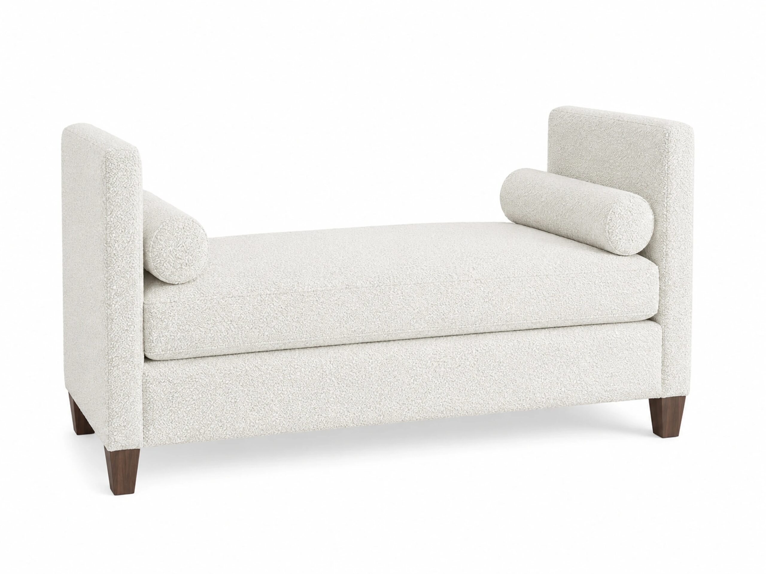 Tide & Timber White Boucle' Uph Daybed - 835-303W