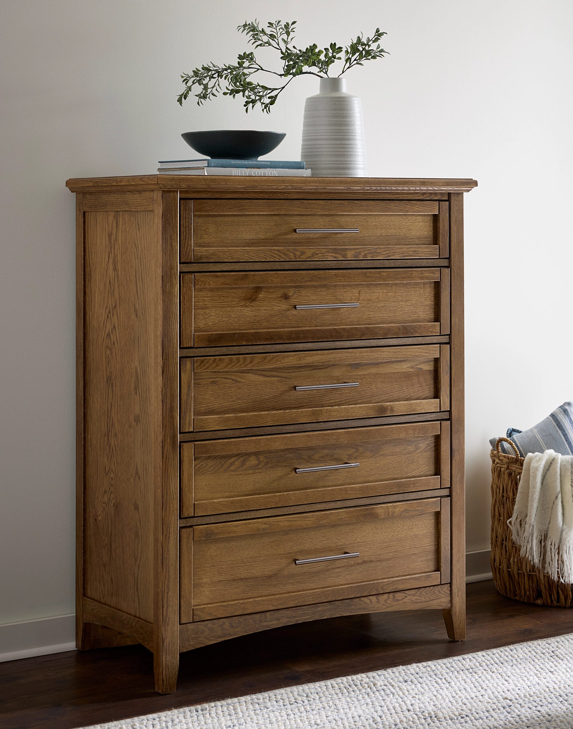 Jamestown Oak Chest - 5 Drwr - BB30-115