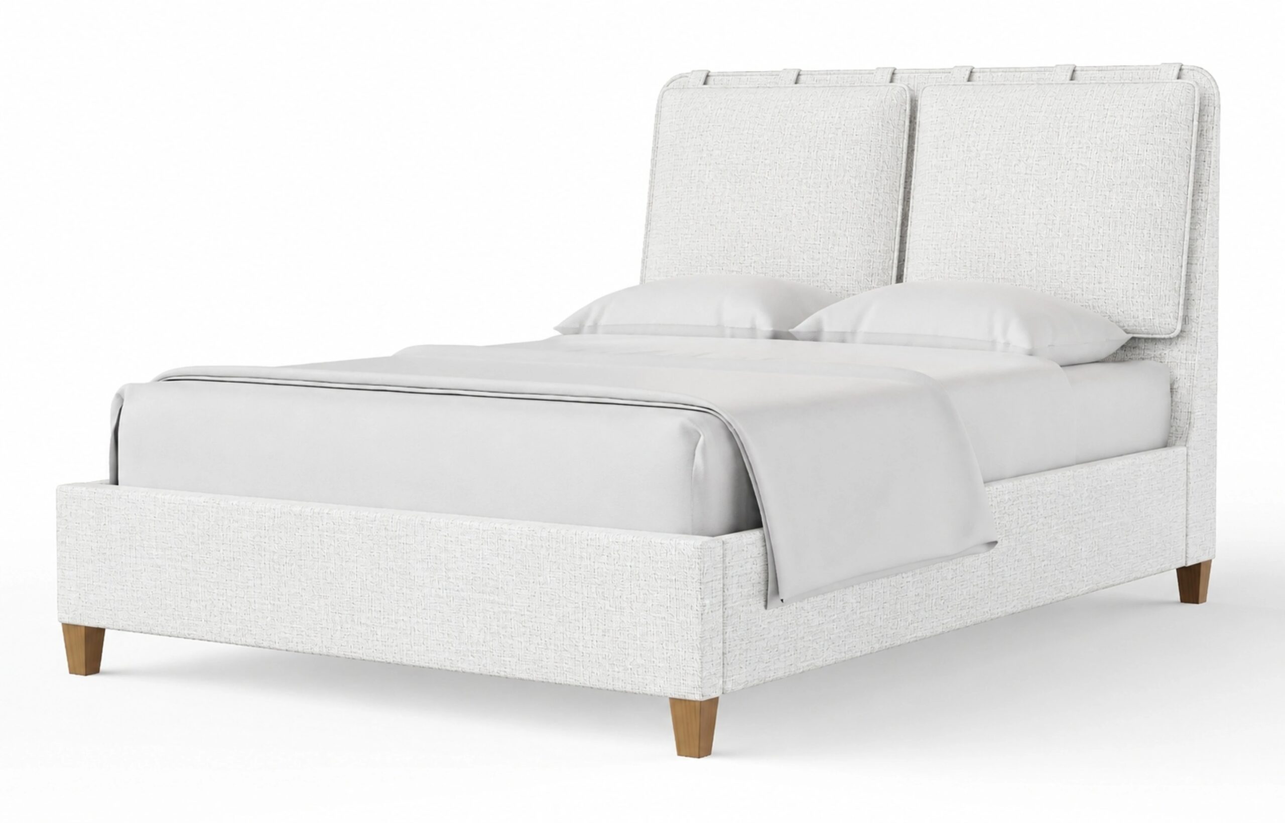 e25678d38b747eca71f083c7b27c1861 Nordhaven King Uph Bed-pure White - 853-661P-166P-822P-404 - Image 1