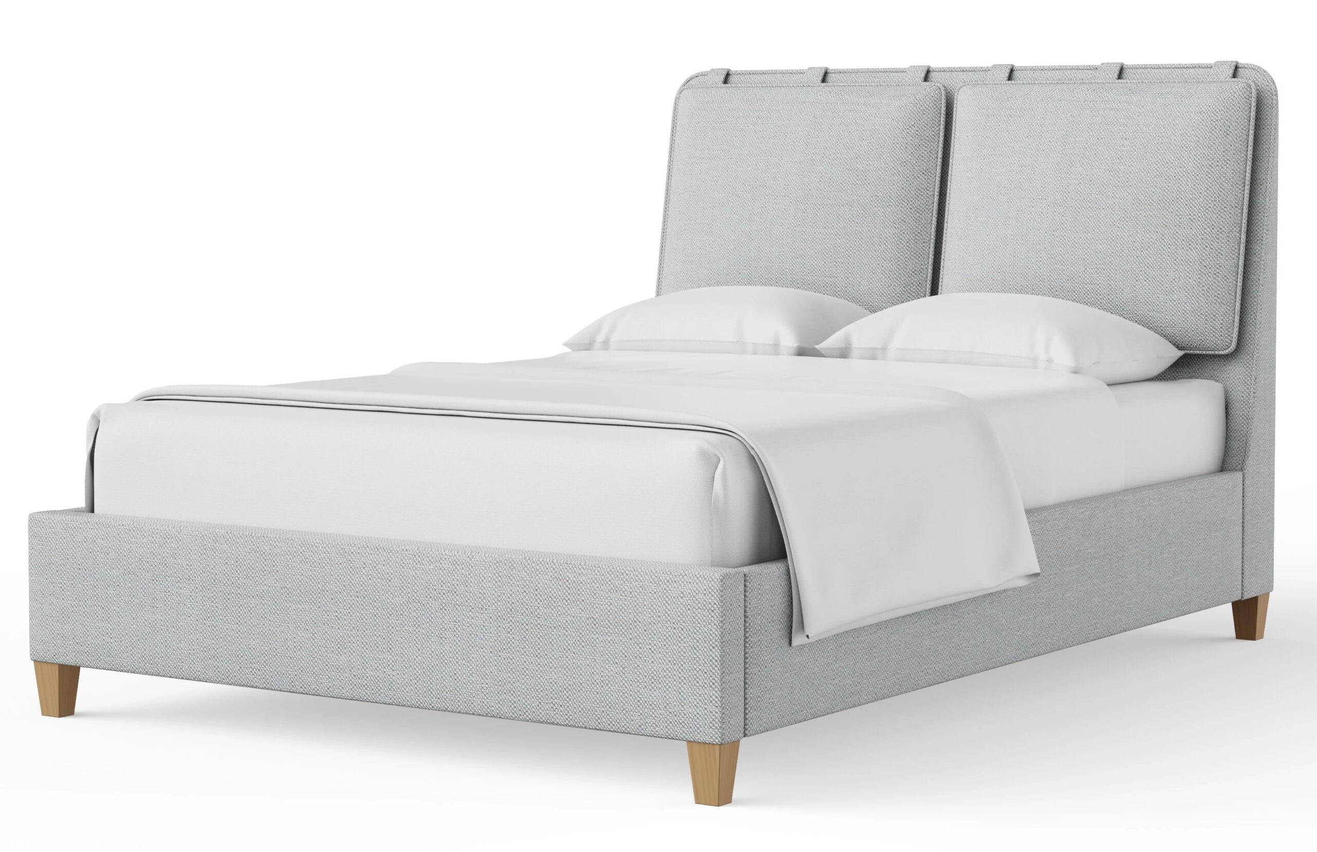 Nordhaven King Uph Bed-blue Mist - 853-661H-166H-822H-404